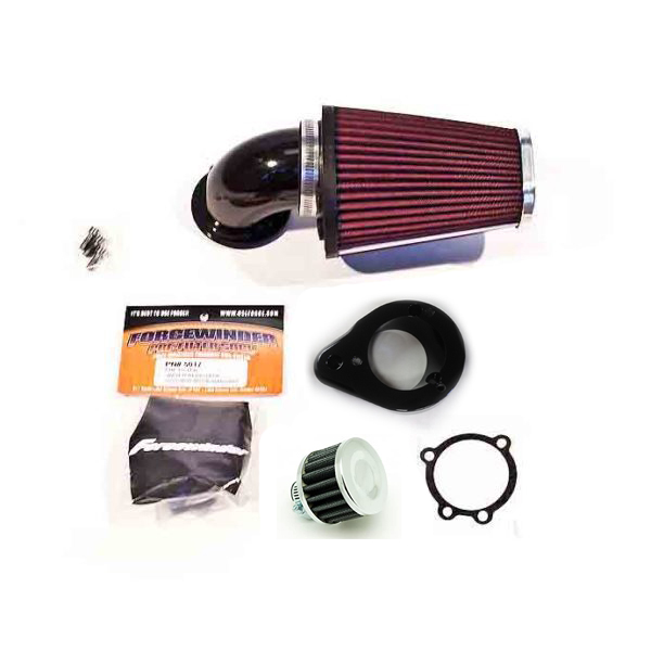 For 2009-2012 2010 2011 Honda VTX1300 Black Spike Air Cleaner Kit Intake Filter 