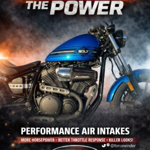 Yamaha Bolt Polished Air Cleaner by ForceWinder Performance Intakes