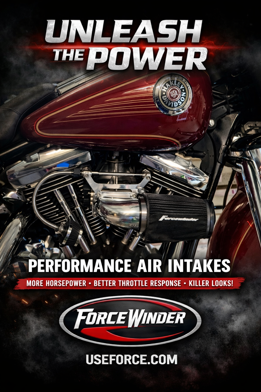 Harley Davidson Road King Air Intake by ForceWinder Performance Air Cleaners
