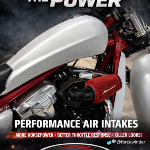 Honda Fury Gloss Black I Air Cleaner System by ForceWinder Performance Intakes