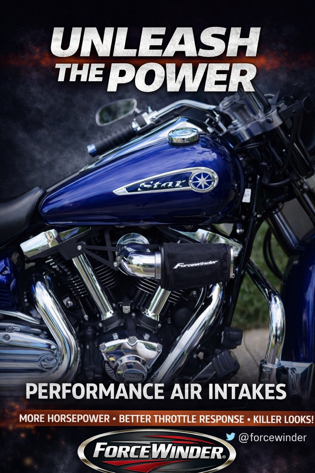 Yamaha Road Star Air Cleaner by ForceWinder Performance Intakes