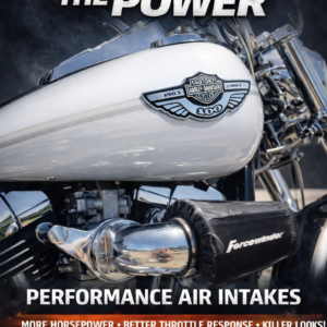 Harley Davidson Dominator Black Motorcycle Air Cleaner by ForceWinder Performance