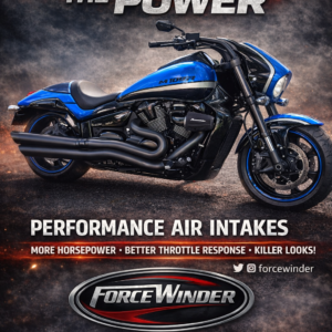 Suzuki M109 Blue with Gloss Black Intake by ForceWinder Performance Intakes