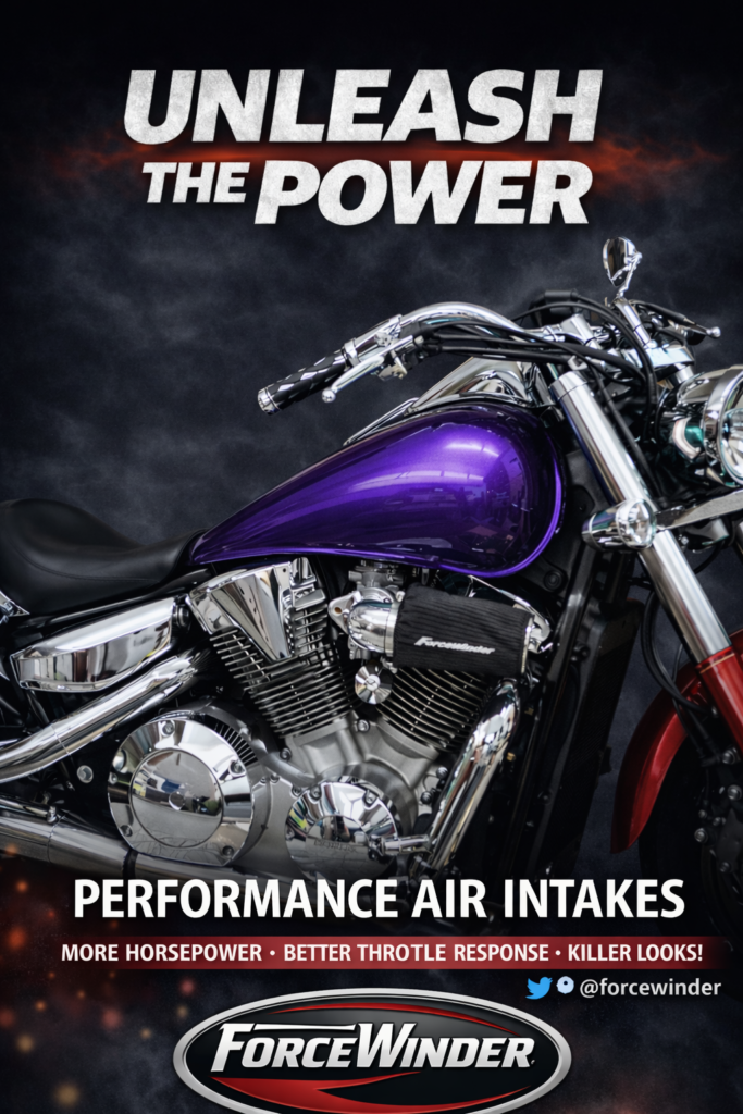 Honda VTX 1300 Air Intake Kit Polished - ForceWinder Motorcycle