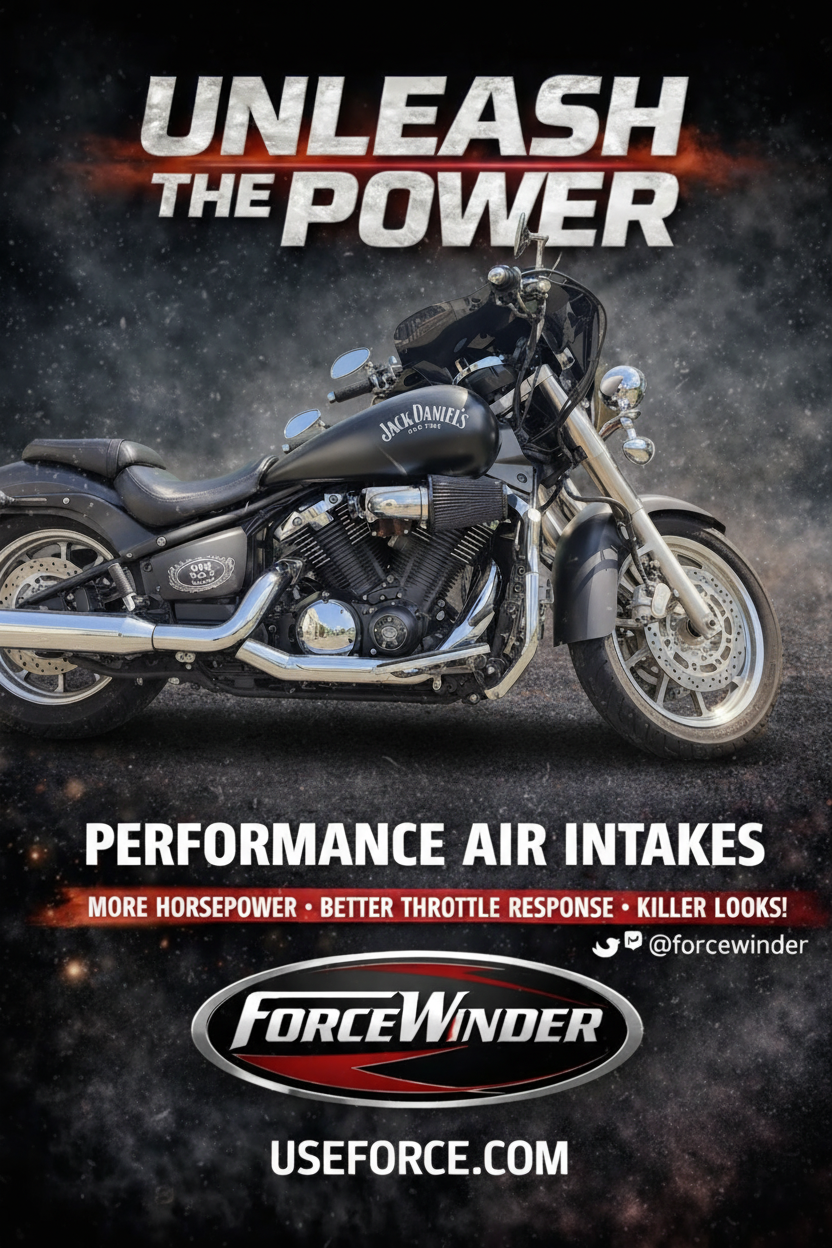 Yamaha Stryker Chrome Air Cleaner by ForceWinder Performance
