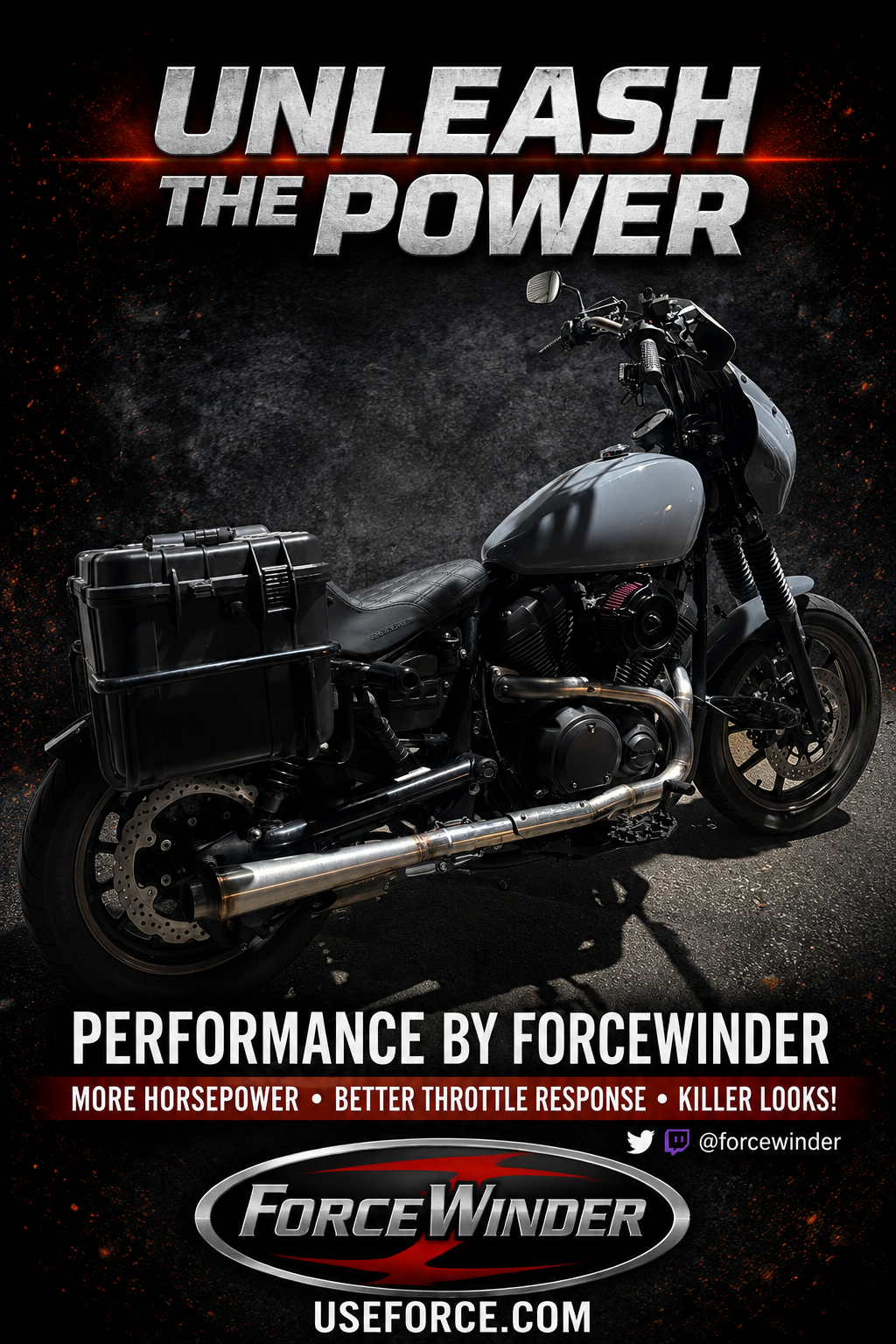 Yamaha Bolt Exhaust by ForceWinder I
