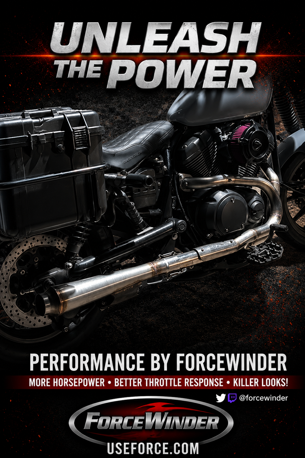 Yamaha Bolt Exhaust by ForceWinder I