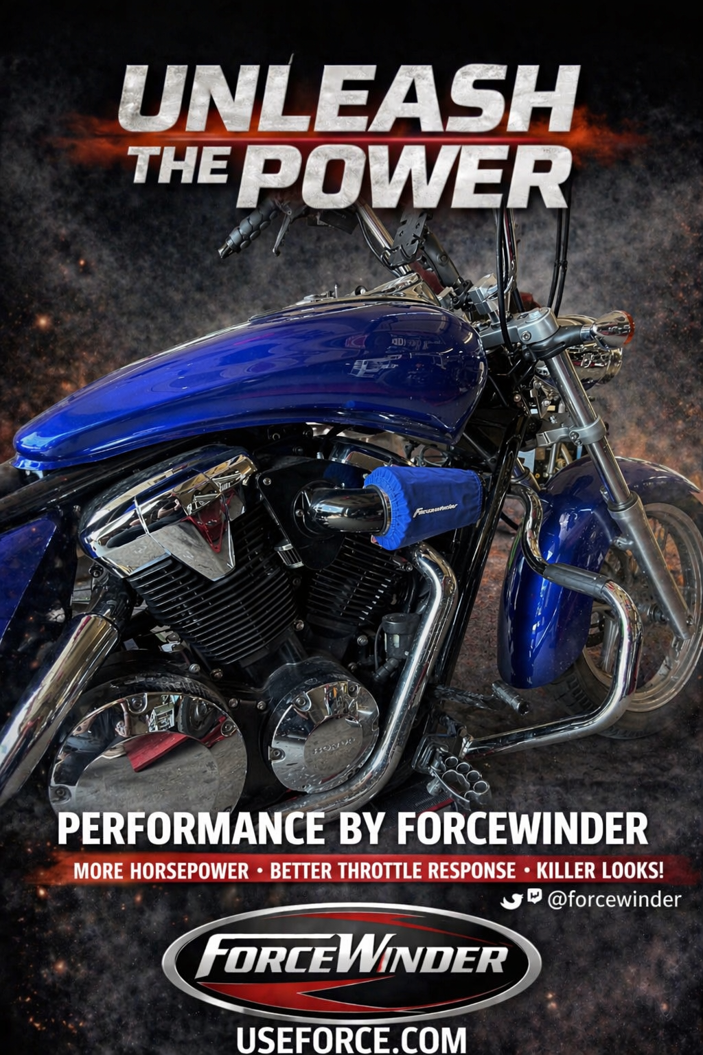 Honda Fury air cleaner by ForceWinder