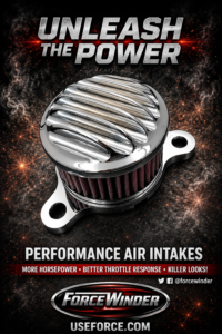 ForceWinder Harley Sportster Black Ops Chrome Intake